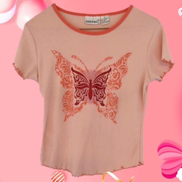 Glitter Butterfly Top (Relisted copy) - Picture 1 of 10